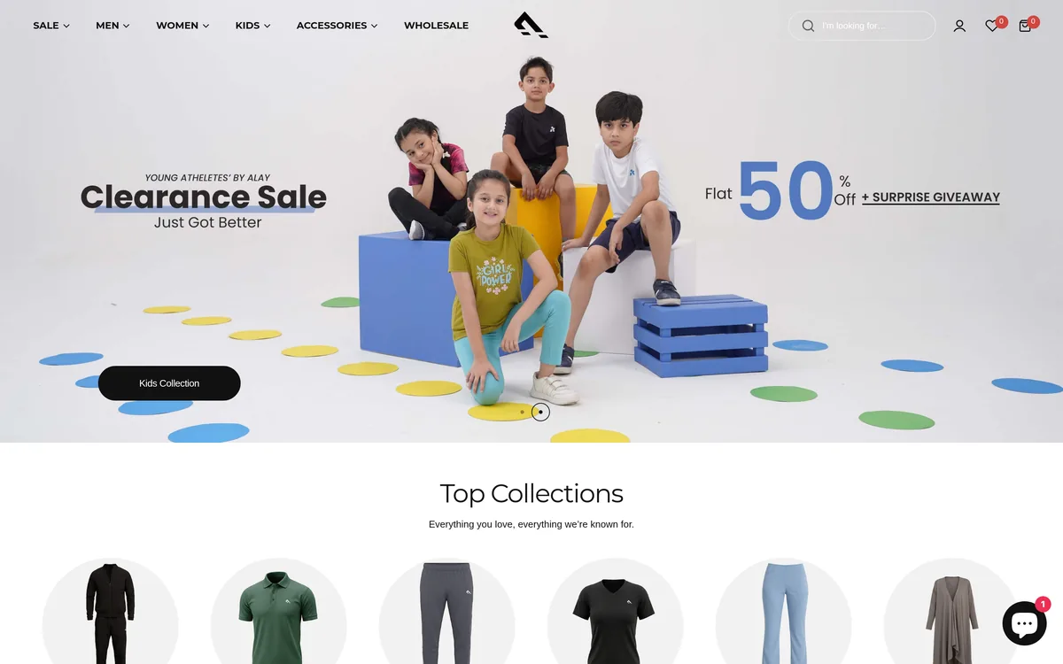 Alay website screenshot