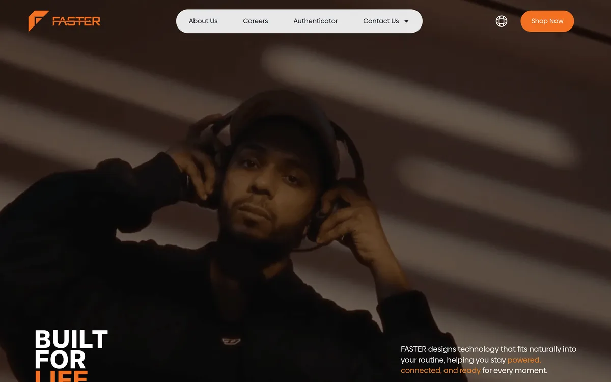 Hello Faster website screenshot