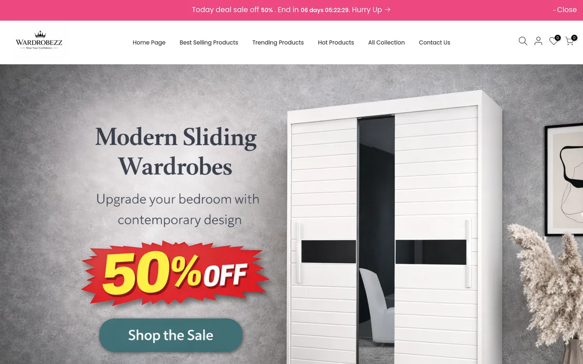 Wardrobezz website screenshot